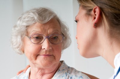 Senior woman at doctor