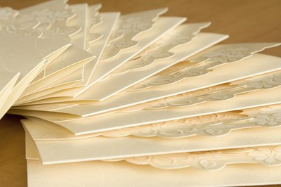 Use a thick, white paper to print the party information on.