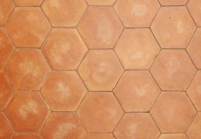 Geometric ceramic tiles.