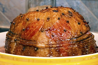 Glazed spiral ham