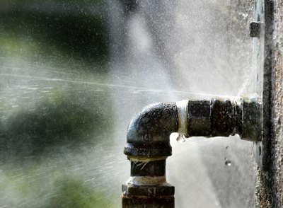 leak in old pipe