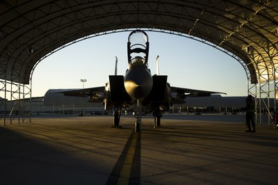 F-15E strike fighter at Seymour Johnson AFB