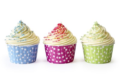 Colorful cupcakes.