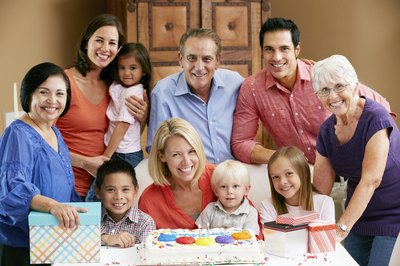 Toast the child's extended family