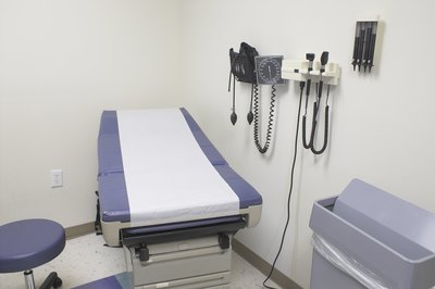 The test is normally performed on an exam table.