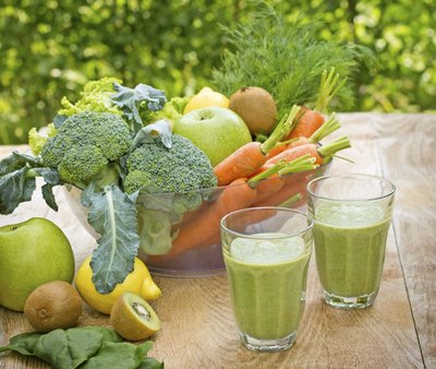 Two vegetable based smoothies