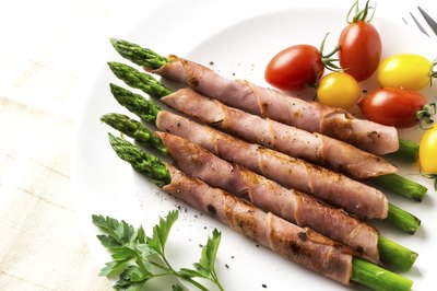 Bacon wrapped asparagus.