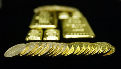 Gold bullion and coins