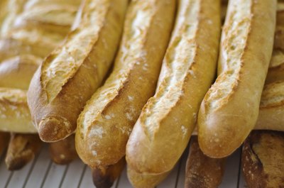 Stack of baguettes