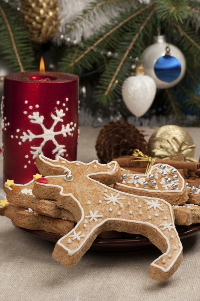 serve your guests frosted reindeer cookies