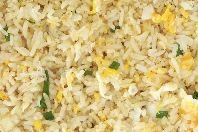 Rice with egg and onion