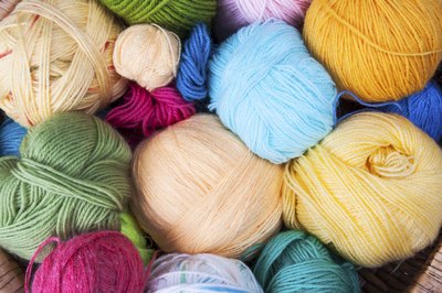 An assortment of colourful yarns.