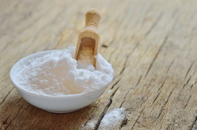 Bowl filled with bicarbonate of soda