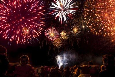 Watch the fireworks display.