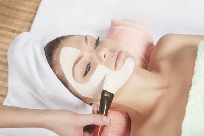 woman enjoying spa treatment