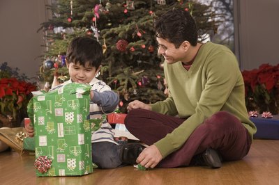 Young children will enjoy "Christmas Tree Dad".