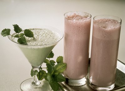 Pink milk.