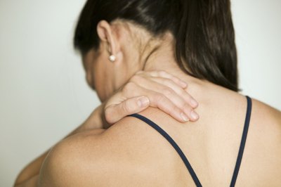 Examine the shoulder blade.