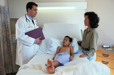 child in doctor's office