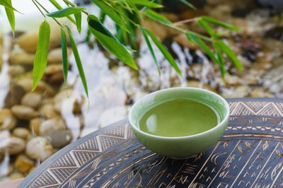 Cup of green tea.