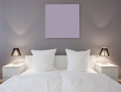 Lamps next to bed