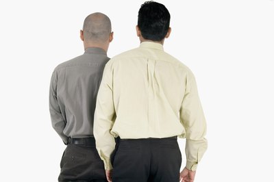 The yoke is the fabric across the back of a dress shirt.