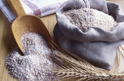 Wheat flour contains a high amount of starch.