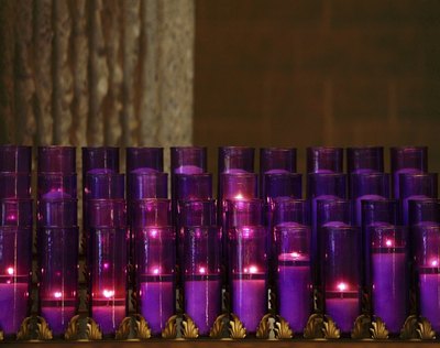 Purple signifies pain and mourning.