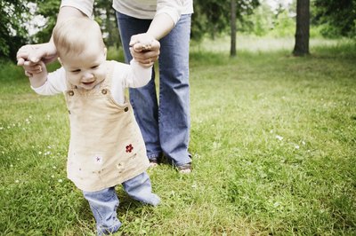 Most 17-month-old toddlers walk with ease and even climb.