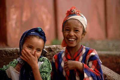 Children laughing