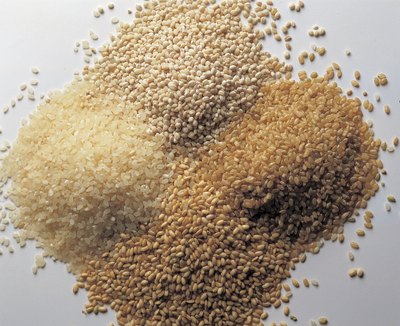Assortment of grains.