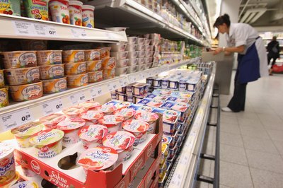 Foods like yogurt help block absorption of cholesterol.