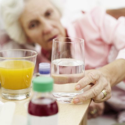 Sick older woman
