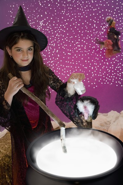 Gothic witches need a choker to complete the costume.
