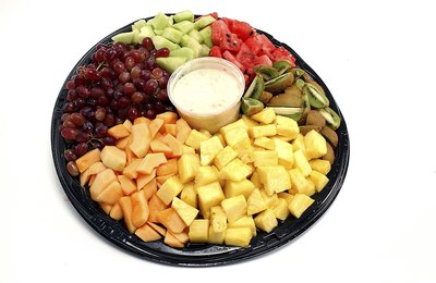 Fruit trays are good for church groups.