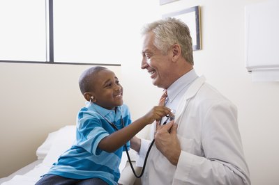 Boy with pediatrician