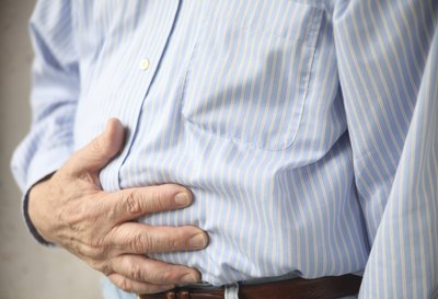 Man feeling bloated