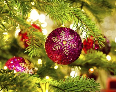 Tree ornaments may have been decorated by hand