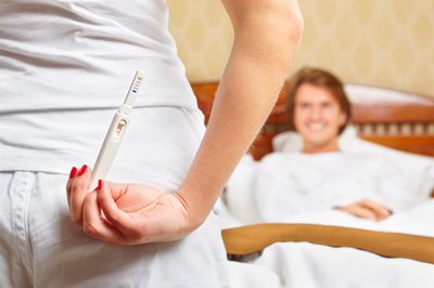 Pregnancy tests show positive when your hCG increases.