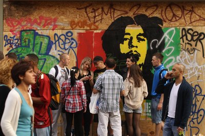 Bob Marley on mural.