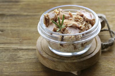 Small jar of tuna.