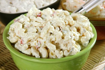 Eat macaroni salad at picnics or cookouts.