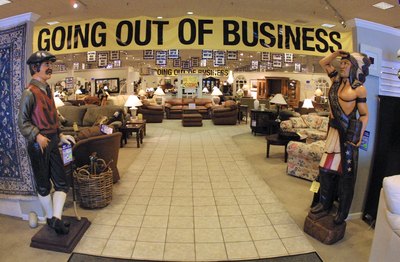 Furniture business closing sale