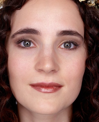 Close up of woman's face