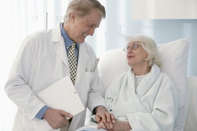 Doctor with elderly patient