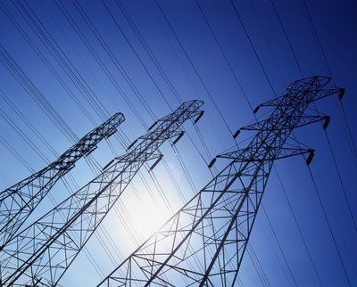 Electricity lines.
