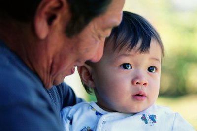 Close family will traditionally give a new Chinese baby boy an item in gold.
