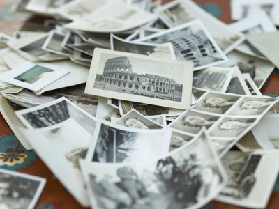 pile of old photographs