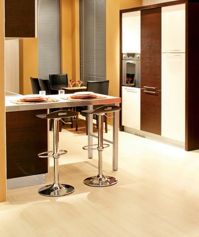 Cherry is a hardwood often used in kitchens.