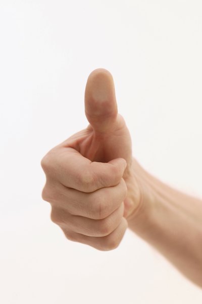 Man's thumb